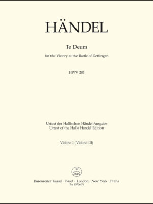 Te Deum for the Victory at the Battle of Dettingen HWV 283