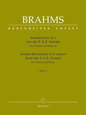 Sonata Movement from the F.A.E. Sonata for Violin and Piano in C minor WoO 2