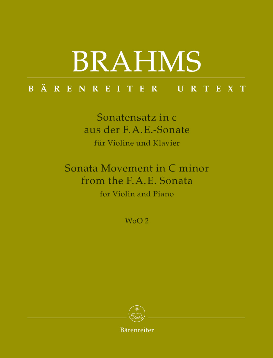 Sonata Movement from the F.A.E. Sonata for Violin and Piano in C minor WoO 2
