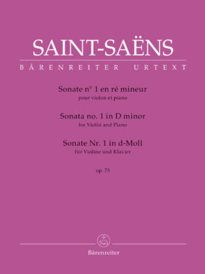 Sonata no. 1 for Violin and Piano in D minor op. 75