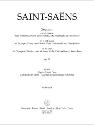 Septuor for Trumpet, Piano, two Violins, Viola, Violoncello and Double Bass in E-flat major op. 65