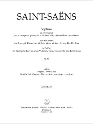 Septuor for Trumpet, Piano, two Violins, Viola, Violoncello and Double Bass in E-flat major op. 65
