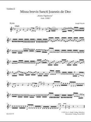 Missa brevis Sancti Joannis de Deo Hob. XXII:7 "Little Organ Mass"