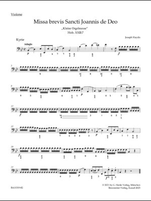 Missa brevis Sancti Joannis de Deo Hob. XXII:7 "Little Organ Mass"