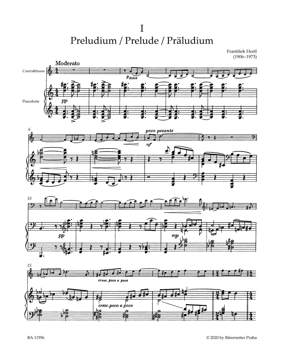 Four Pieces for Double Bass and Piano - Image 2