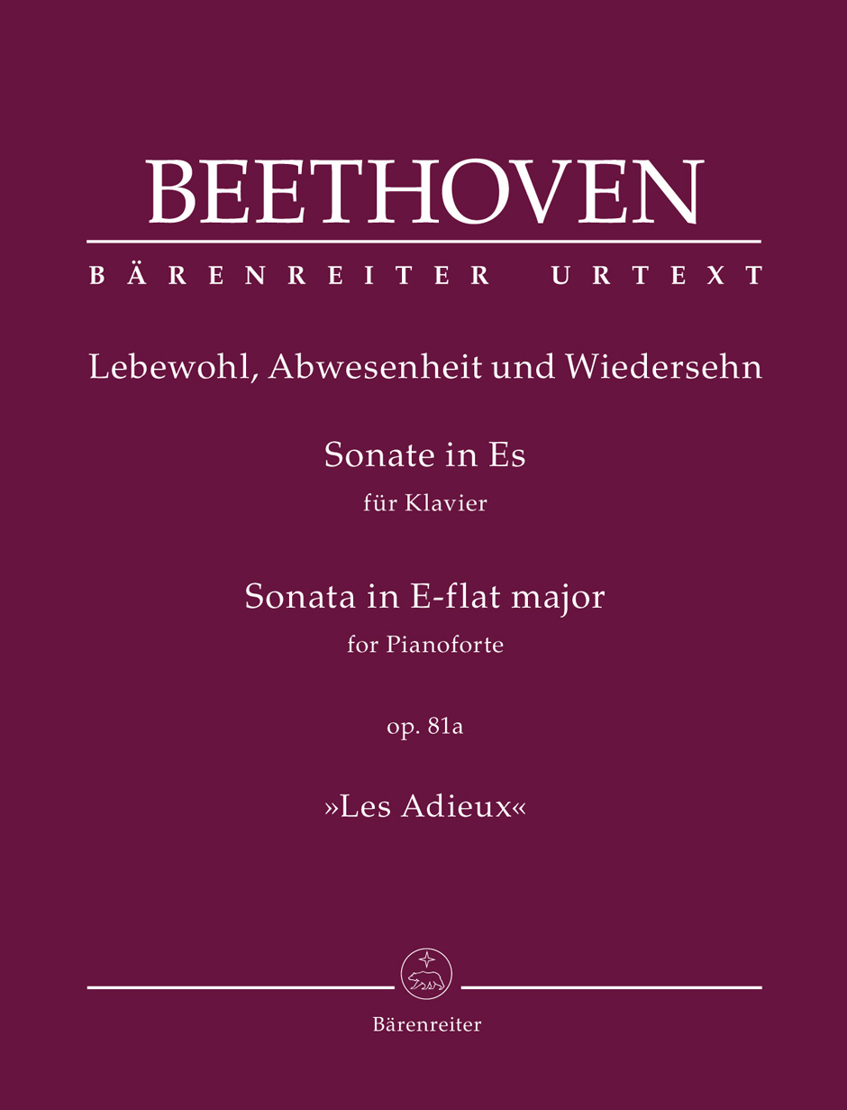 Sonata for Pianoforte in E-flat major op. 81a "Les Adieux"