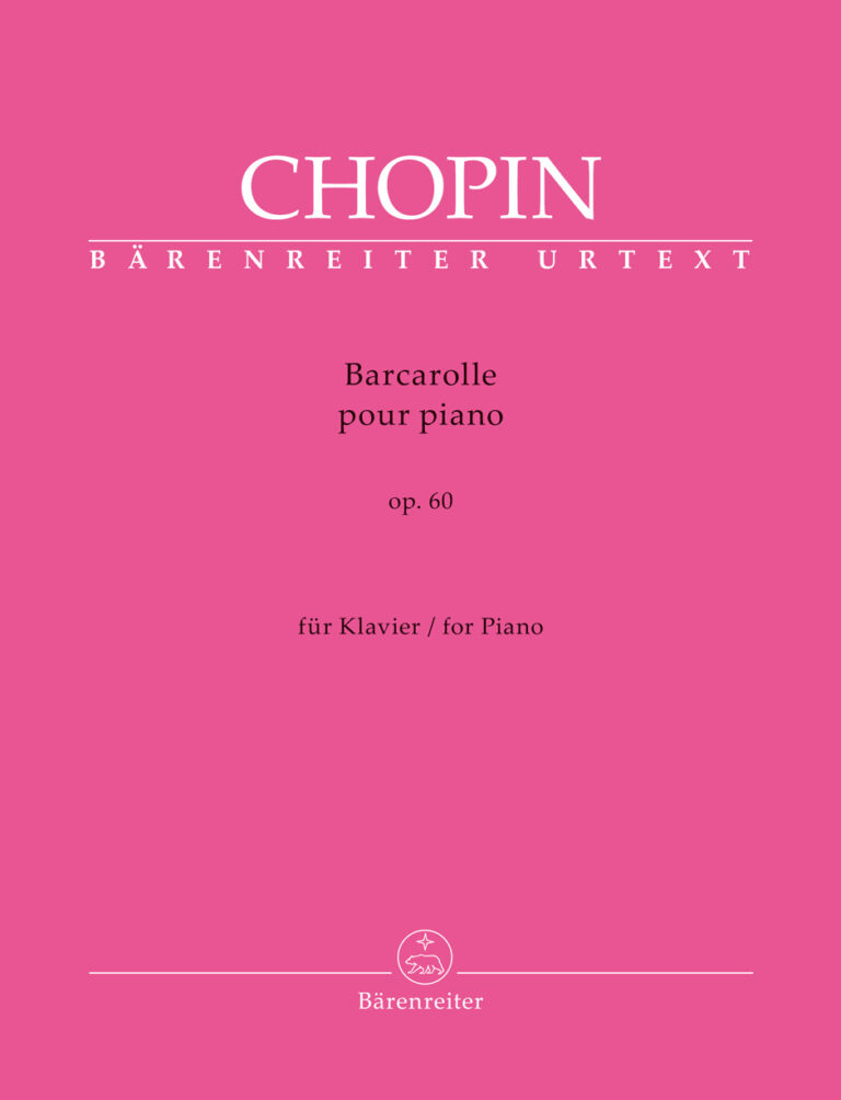 Barcarolle for Piano in F-sharp major op. 60