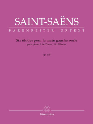 Six Études pour la main gauche seule for Piano op. 135 R 54