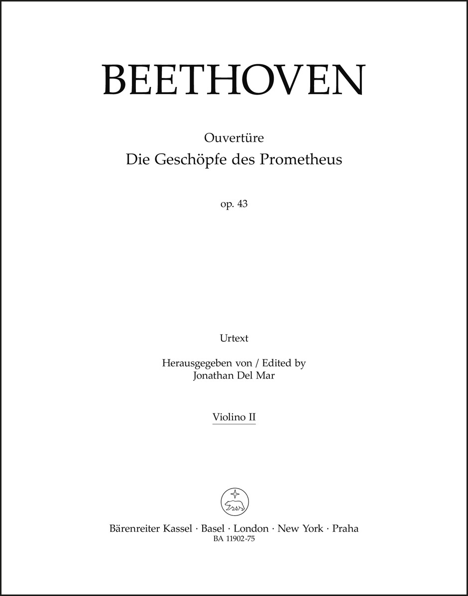 Overture "Die Geschöpfe des Prometheus" for Orchestra op. 43