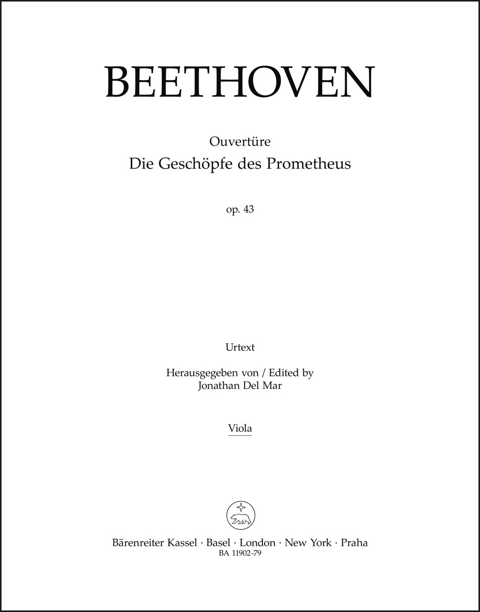Overture "Die Geschöpfe des Prometheus" for Orchestra op. 43