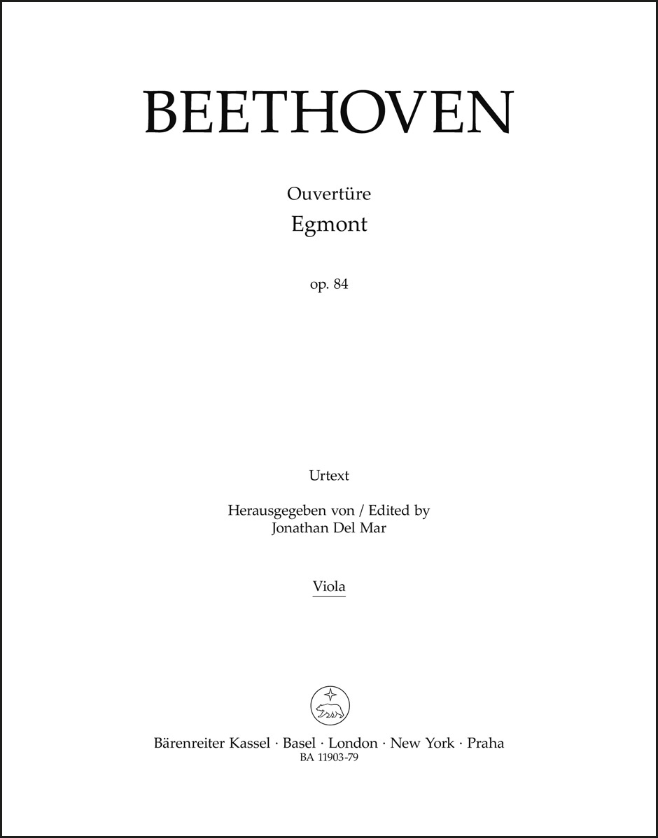 Overture "Egmont" for Orchestra op. 84