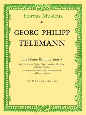 Little Chamber Music for violin (flute, oboe, recorder) and bc