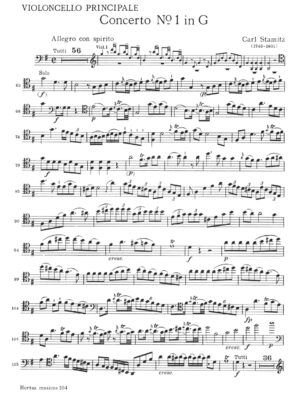 Konzert für Violoncello und Orchester no. 1 G-Dur