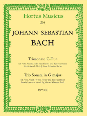Trio Sonata for Flute, Violin (or two Flutes) and Basso continuo in G major BWV 1038