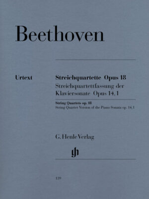 String Quartets op. 18,1-6 and String Quartet-Version of the Piano Sonata, op. 14,1 (HN0139)