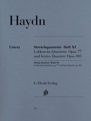 String Quartets Book XI (HN0215)