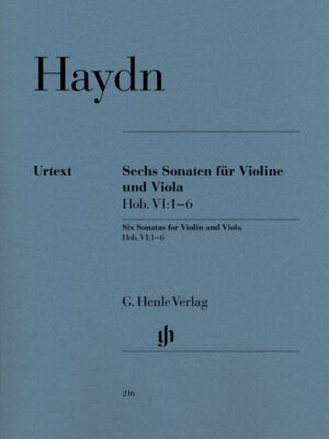 Six Sonatas for Violin and Viola Hob. VI:1–6 (HN0216)