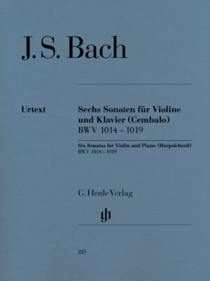 Six Sonatas for Violin and Piano (Harpsichord) BWV 1014 - 1019 (HN0223)
