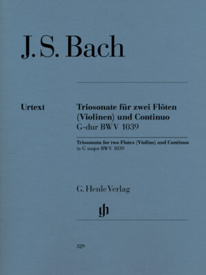 Trio Sonata for two Flutes (Violins) and Continuo in G major BWV 1039 (HN0329)
