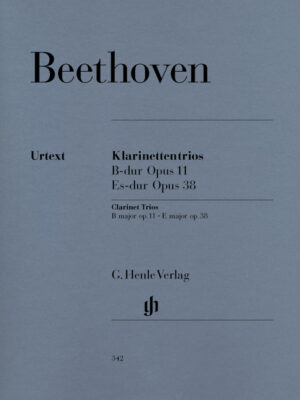 Clarinet Trios B flat major op. 11 and E flat major op. 38 for Piano, Clarinet (or Violin) and Violoncello (HN0342)