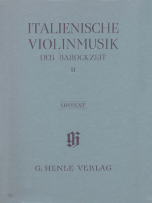 Italian Violin Music of the Baroque Era, Volume II (HN0351)