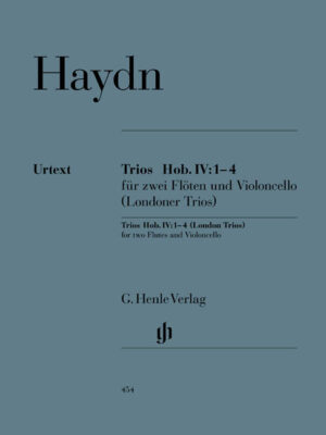 Trios Hob. IV:1–4 (London Trios) for two Flutes and Violoncello (HN0454)