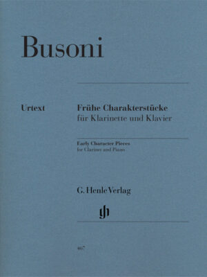 Early Character Pieces for Clarinet and Piano (First Edition) (HN0467)