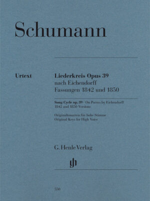 Song Cycle op. 39 On Poems by Eichendorff (HN0550)