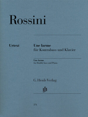Une larme for Double bass and Piano (HN0571)