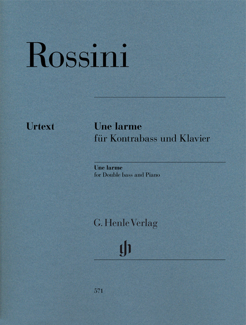 Une larme for Double bass and Piano (HN0571)