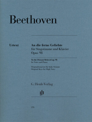 To the Distant Beloved op. 98 – for Voice and Piano (HN0579)