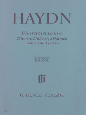 Divertimento in G major Hob. II:9 for 2 Oboes, 2 Horns, 2 Violins, 2 Violas and Basso Continuo (HN0606)