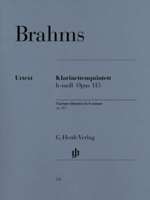 Clarinet Quintet in b minor op. 115 (HN0651)
