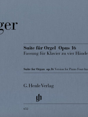 Suite e minor for Organ op. 16 - composer´s transcription for Piano four-hands (First Edition) (HN0652)