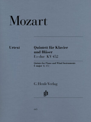 Quintet in E flat major K. 452 for Piano, Oboe, Clarinet, Horn and Bassoon (HN0665)