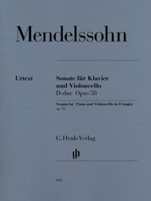 Sonata for Piano and Violoncello D major op. 58 (HN0668)