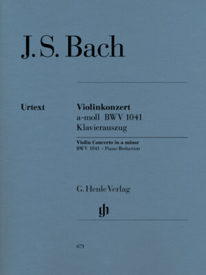 Violin Concerto in a minor BWV 1041 (HN0671)