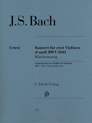 Concerto for 2 Violins in d minor BWV 1043 (HN0672)