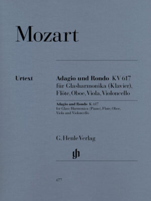 Adagio and Rondo K. 617 for glass harmonica (Piano), Flute, Oboe, Viola and Violoncello (HN0677)