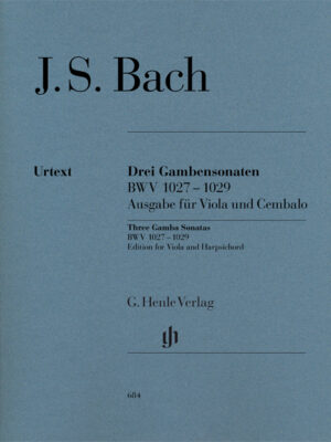 Three Gamba Sonatas BWV 1027-1029 (HN0684)