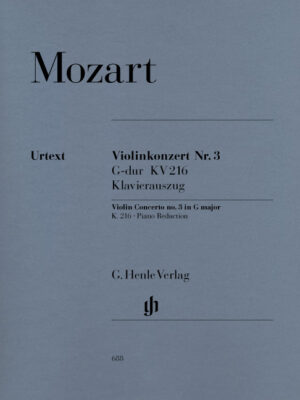 Violin Concerto no. 3 in G major K. 216 (HN0688)