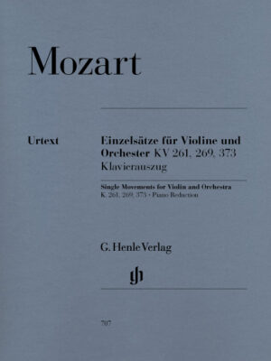 Single Movements for Violin and Orchestra K. 261, 269 and 373 (HN0707)