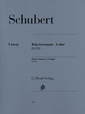 Piano Sonata in A major D 959 (HN0710)