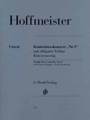 Concerto "No. 1" for Double Bass and Orchestra (with Violin obbligato) (HN0721)