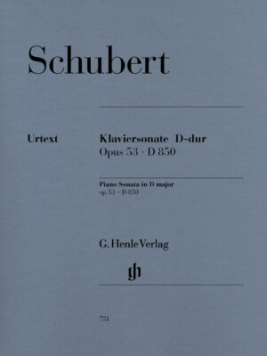 Piano Sonata in D major op. 53 D 850 (HN0751)