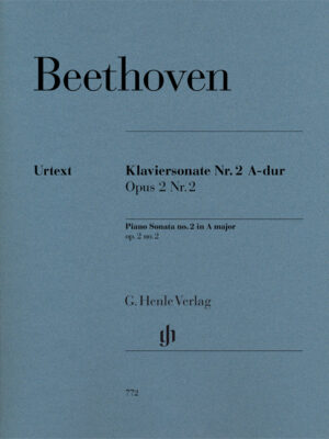 Piano Sonata no. 2 in A major op. 2,2 (Fingering Perahia) (HN0772)