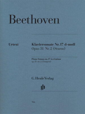 Piano Sonata no. 17 in d minor op. 31,2 (Tempest) (HN0784)