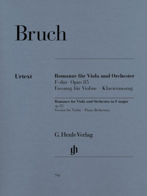 Romance for Viola and Orchestra in F major op. 85 (HN0791)
