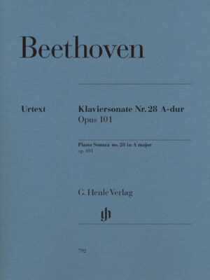 Piano Sonata no. 28 in A major op. 101 (HN0792)