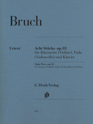 Eight Pieces op. 83 for Clarinet (Violin), Viola (Violoncello) and Piano (HN0853)